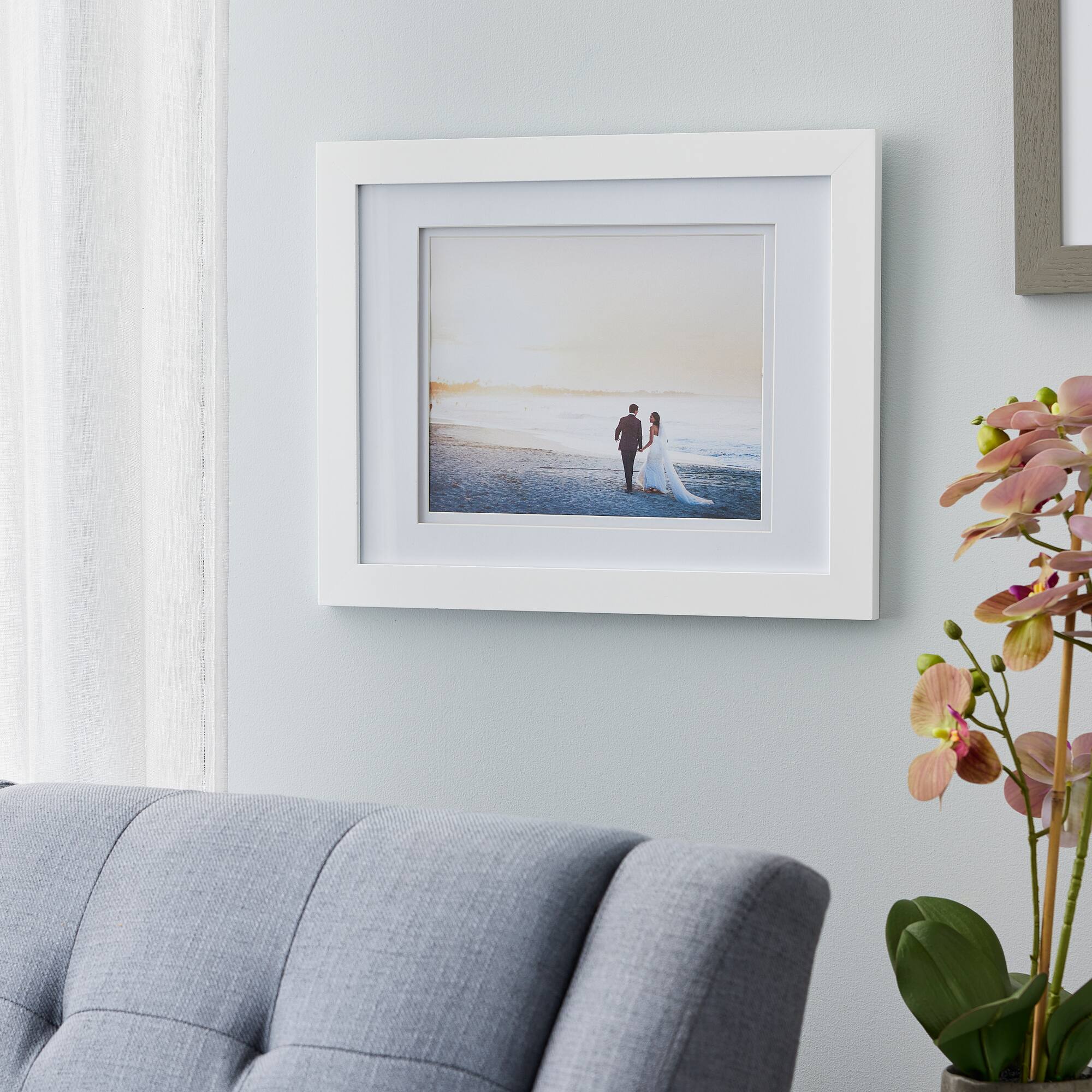 White Gallery Wall Frame with Double Mat by Studio Décor